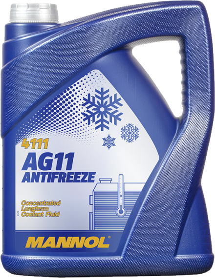 Mannol 4111 Antifreeze AG11 Longterm -75 blue (синий) 5л (5,6кг)