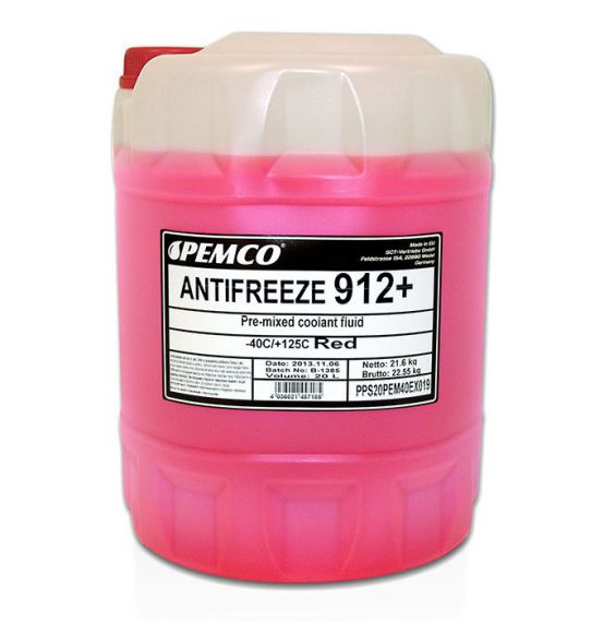 Pemco Antifreeze 912+ Concentrate (-40) 20л