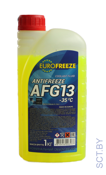 Antifreeze EUROFREEZE AFG 13 20кг ЖЕЛТЫЙ