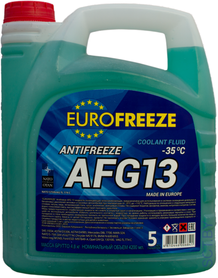 EUROFREEZE Antifreeze AFG 13+  4л Зеленый